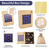 Mys Aurora Puzzles for Adults Mandala Flower Wooden Puzzles, 200 Pieces Unique Shaped Lotus Yoga Gifts Jigsaw Puzzles, for Yoga Lover, Fun Challenge Family Game 11.2'' x 11.2'' Mys Aurora