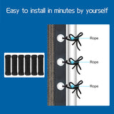 FAIR WIND Shade Cloth 90% Sun Shade Fabric Privacy Screen Shade Cover Patio Canopy with Grommets Shade Net for Garden Outdoor Pergola 6 x 8 FT - Mocha FAIR WIND