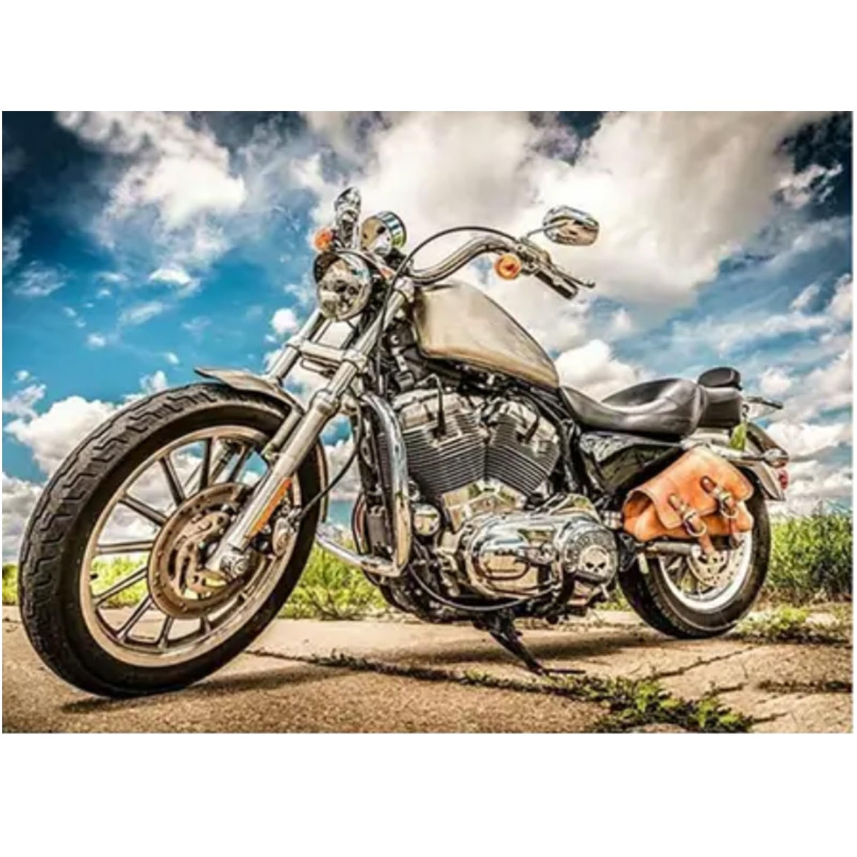 CXYQLC DIY 5D Diamond Painting Kits for Adults,Diamond Painting Full Drill Crystal Rhinestone Embroidery Craft Kits for Home Wall Decor Gifts 11.8x15.7inch(Motorcycle) CXYQLC