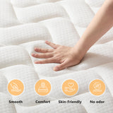 Queen Mattress 14 Inch Hybrid Mattress Queen with Memory Foam - Mattress in a Box with Individual Pocket Spring - Medium Firm Mattress Sleep Support Pressure Relief CertiPUR-US Certified 14 Inch Queen Moccona