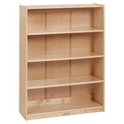 ECR4Kids Classic Bookcase, 48in, Adjustable Shelves, Natural