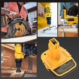 Kzreect DM18D Converter for DeWalt 18v to 20v Battery Adapter with USB Port for Dewalt 18V Tools, Converts Dewalt 20V or Milwaukee M18 18V Battery to Dewalt 18V Battery Adapter (1-Pack) Kzreect