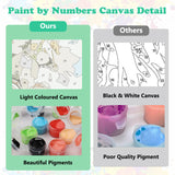 MEIYUDA Lemon Paint by Numbers Kit, Seascape Paint by Numbers for Adults Beginners, Lemon Flowers DIY Acrylic Oil Painting by Number on Canvas for Gift Home Wall Decor 12x16in MEIYUDA