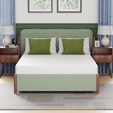 FDW Full Mattress 6 inch Gel Memory Foam Mattress for Cool Sleep & Pressure Relief, Medium Firm Mattresses CertiPUR-US Certified/Bed-in-a-Box/Pressure Relieving FDW