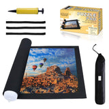 Jigsaw Puzzle Mat Roll Up - 2000 1500 500 Pieces Saver Large Puzzles Board for Adults Kids, Storage and Transport Premium Pump Puzzle Glue Felt Mat Inflatable Tube Cover Keeper Pad Holder Organizer Genovega
