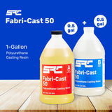 Specialty Resin & Chemical Fabri-Cast 50 [2 Gallon Kit] | Polyurethane Casting Resin for Models, Figurines, and Sculptures | Beginner Liquid Molding Set | Ultra Low Viscosity and Fast Curing Resin SPRESIN