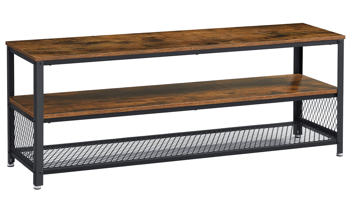 VASAGLE TV Stand, Bench, Console for up to 60 Inch Televisions, Coffee Table, Rustic Brown ULTV50BX VASAGLE