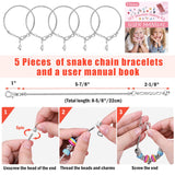 Flasoo Bracelet Making Kit, 85PCs Charm Bracelets Kit with Beads, Jewelry Charms, Bracelets for DIY Craft, Jewelry Gift Flasoo