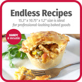 Goodcook 4031 Nonstick Bakeware, 2-3/4 in Dia x 18.3 in L x 11.8 in W x 8.1 in H GoodCook