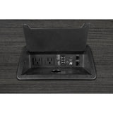 Regency Legacy Modular Conference Table with Tabletop Power & Data Port, 168", Ash Grey Regency