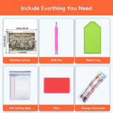 Axquilon Diamond Art Kits for Adults, Inspirational Diamond Painting Kits for Beginners, 5D Daisy Round Full Drill Gem Art for Adults, Paint by Diamonds Pictures DIY Crafts Kits 16x12inch Axquilon