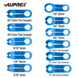 AUPREX 11 PCS AC/Fuel Line Disconnect Removal Tool Set for Ford and Others, Transmission Oil Cooler Line Quick Disconnect Kit from 3/16 to 7/8 Inch AUPREX