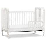 Namesake Liberty 3-in-1 Convertible Spindle Crib with Toddler Bed Conversion Kit in White, Greenguard Gold Certified NAMESAKE