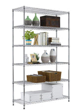 Regal Altair 14" Deep x 48" Wide x 74" High 6 Tier Chrome Wire Shelving Kit | NSF Commercial Storage Rack Unit Regal Altair