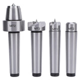 4 Pcs Lathe Drive Center Set, Heavy Duty Bearing, Lathe Live and Drive Center Set, MT2 Wood Lathe Live Center Drive Spur Cup Set with Extra Tips for Wood and Metal Processing Lathe Generic