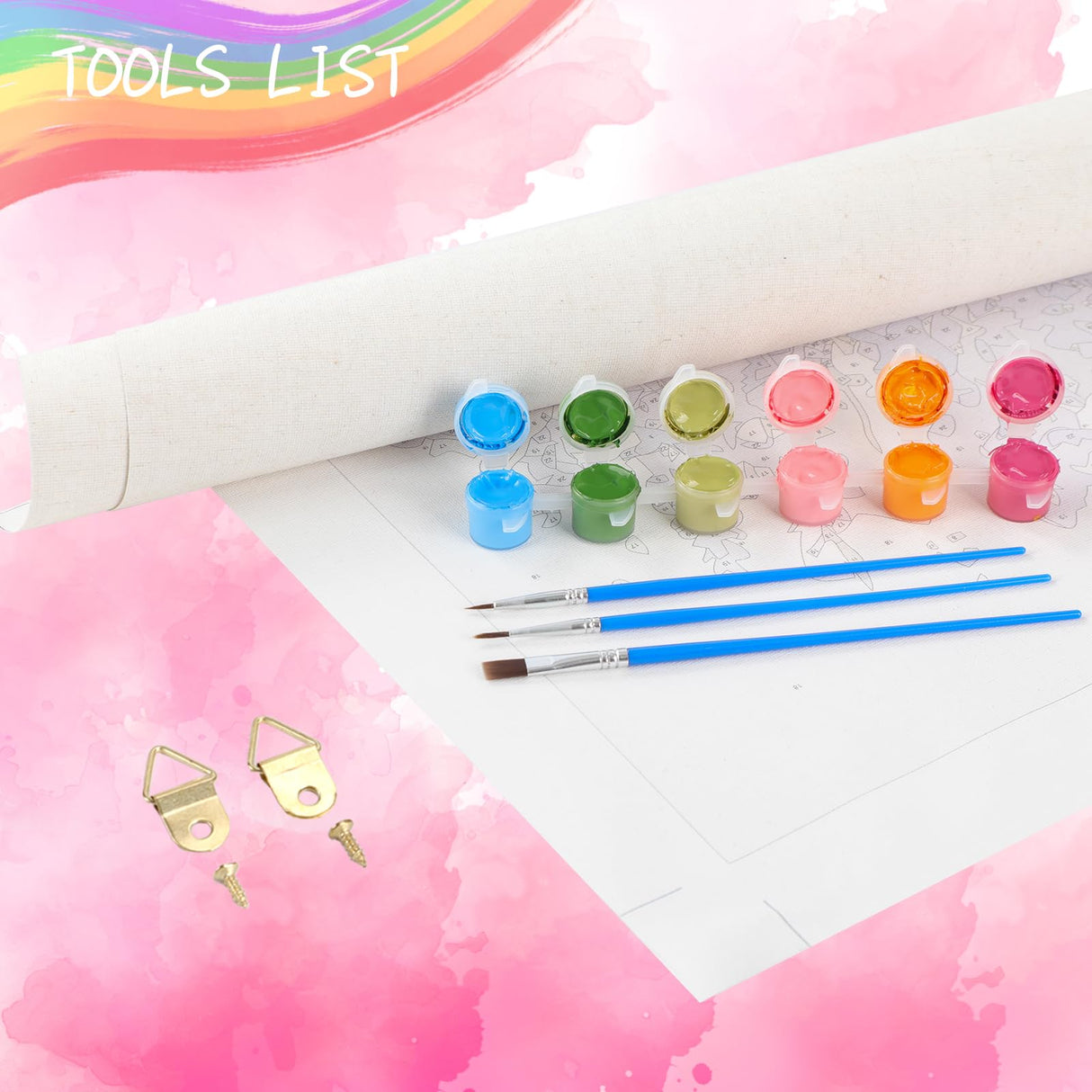 LAENAKR Halloween Paint by Numbers Kit for Adults, Fall Farm Pumpkins Paint on Canvas Skull Art Digital Oil Painting Kits Perfect for Thanksgiving DIY Gifts Home Wall Decoration 20" x 16" LAENAKR