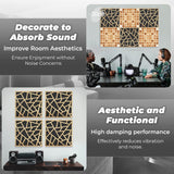 Arrowzoom 4 Diffuse PRO Acoustic Wooden Panel Absorb Sound Recording Studio High-Density Noise Reduction Fire Retardant Euroclass E NRC 0.64 up to 5000Hz Scattering Range 12 X 12 X 2 IN SD1247 Arrowzoom