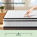 Twin Mattress, Hybrid Mattress 6 Inch, Twin Matress with Pocket Springs&Memory Foam Medium Firm Mattresses for Kids Adults, Breathable, Durable Support, Pressure Relief for Bedroom, RV Zyerch