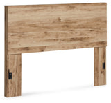 Signature Design by Ashley Hyanna Rustic Decorative Laminate Panel Headboard ONLY, Queen, Brown Signature Design by Ashley
