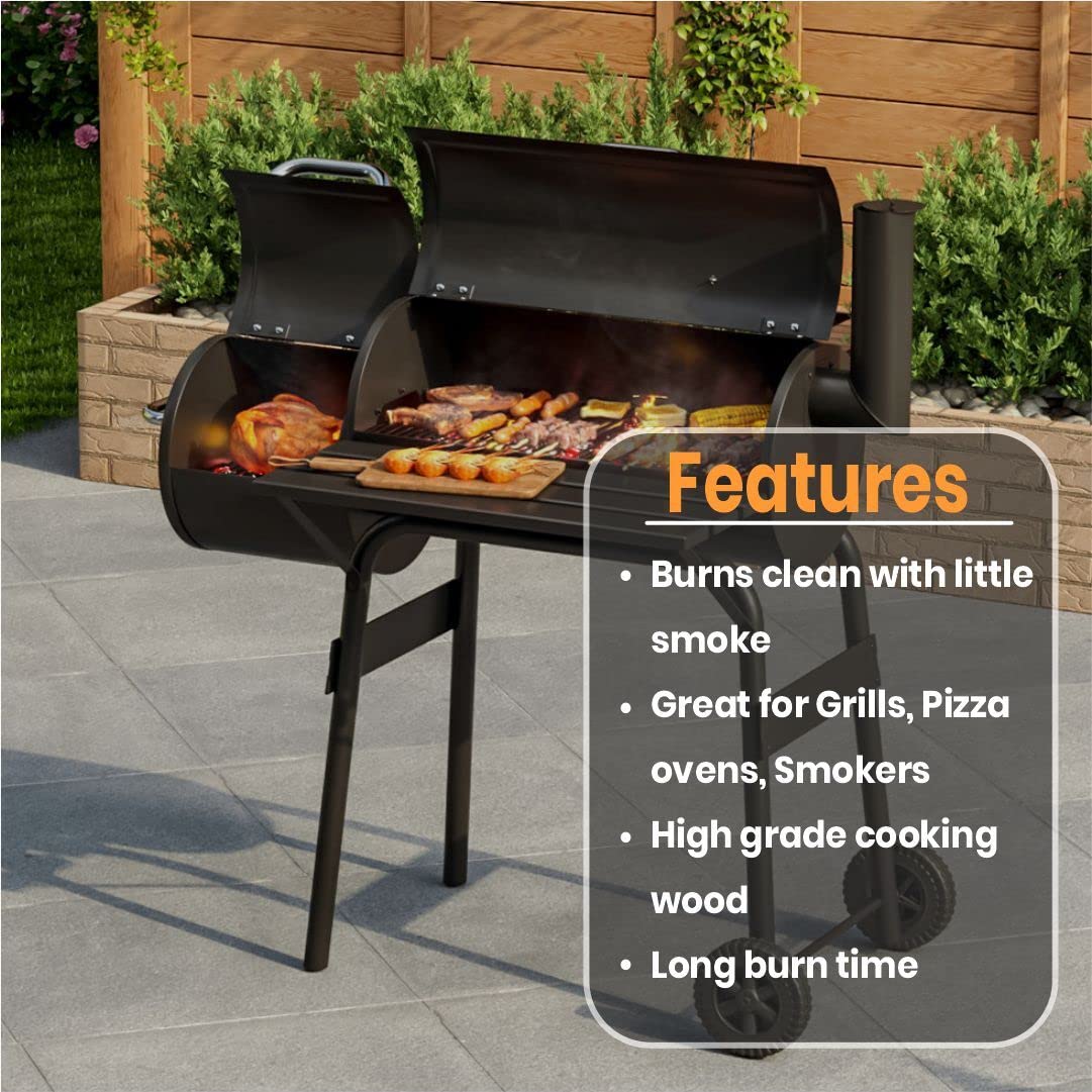 Old Potters Kiln Dried Firewood - Cherry, 1100 Cu. in, 16-18 Logs ~ 8" x 2.5" Logs. Solo Stove and Cooking Wood for Grilling, Smoking, and Firepits, Cherry. Old Potters