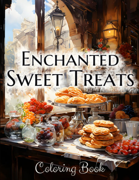 Enchanted Sweet Treats Coloring Book: Fantastic Interiors of Vintage Patisseries. Cakes, Cupcakes, Pastries, Desserts Created by Culinary Fairies. An Adult Coloring Book (Enchanted Homes and Kitchens) WoodArtSupply