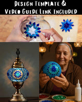 DEMMEX DIY Turkish Mosaic Lamp Making Kit – No Grout Needed – Fun, Easy, No Experience Required – Complete Mosaic Art & Craft Project Kit for Adults & Teens – Make Your Own Table Lamp (Brown&Amber) DEMMEX