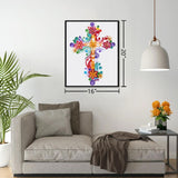 Uniquilling Quilling Kits Paper Quilling Kit for Adults Beginner, 16 * 20in Cross with Paper Quilling Tools& Using Manual, DIY Kits for Adults Paper Filigree Painting Kits Wall Art Decor Uniquilling