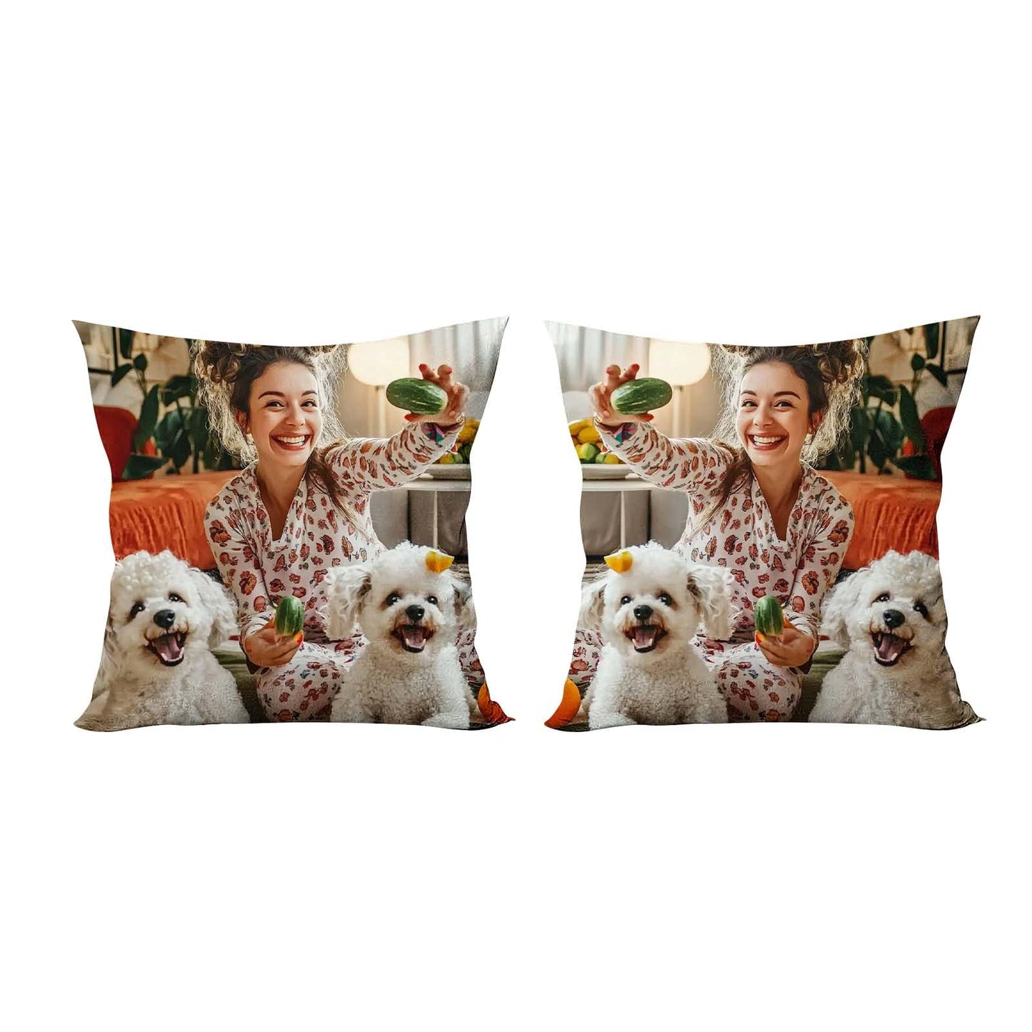 TANGNADE Sublimation Pillow Covers Personalized Throw Pillow Cover with Pictures or Text Custom Photo Pillow Customized Gift