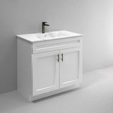 Bathroom Vanity Sink Base Ready-to-Assemble Bathroom Cabinet 24"/30'/36" Width (Vanity Base in White Shaker, 36 inch) Vanity Atelier