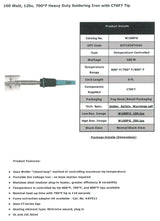 Weller W100PG Weller Farenheit Heavy Duty Soldering Iron with CT6F7 Tip, 100 Watt, 700 Degree, Original Version Weller