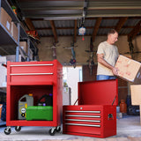 Goplus Rolling Tool Chest, 6-Drawer Tool Box Organizer w/Auto Locking System & Lockable Wheels & Sliding Drawers & Detachable Top, Tool Storage Goplus