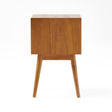 Great Deal Furniture Mid Century Nightstand, Natural GDF Studio