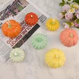 ZQYSING 2 Pcs Pumpkin Candle Molds for Candle Making, Set of Large + Small Halloween Silicone Molds for Candles Wax Soap Gypsum Epoxy Resin Fall Thanksgiving Home Decor Handmade Gift ZQYSING