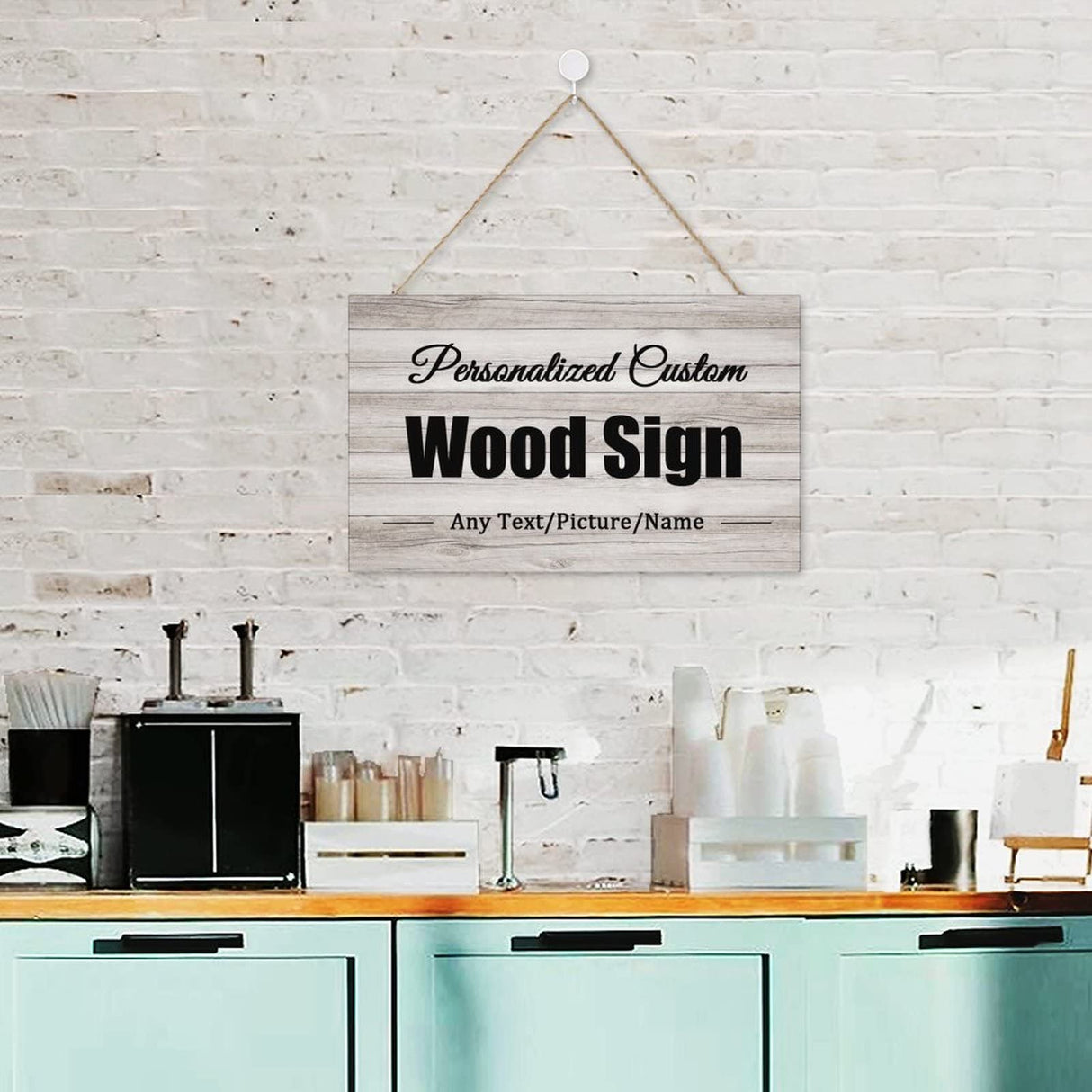 Custom Rustic Wood Sign Personalized Wooden Hang Wall Art Home Decor for Outdoor Family Name Wedding Anniversary Welcome Sign Housewarming Gifts 9.8"X15.7"(25x40cm) AXKEUDO