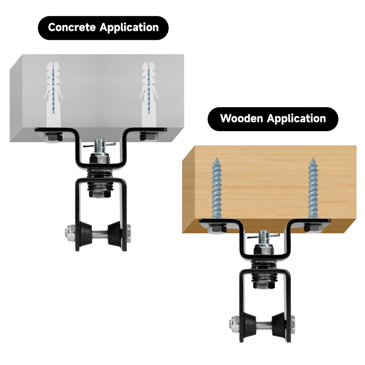 Rotating Punching Bag Hanger with 360degree Swivel Hook Heavy Duty Ceiling Wall Mount for Boxing MMA, Fitness Training Secure Adjustable Steel Bracket Speed Bag Aerial Yoga Swing Gymnastic Rings JARGUUO