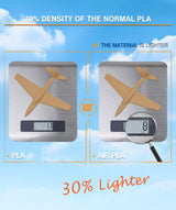 OVERTURE Air PLA Filament, Pre-Foamed PLA Low-Density, Lightweight PLA, Cardboard Spool, 0.82kg(1.8lbs), Dimensional Accuracy +/- 0.02mm (Wood) OVERTURE