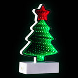 Northlight LED 3D Christmas Tree Infinity Mirror - 8" Northlight