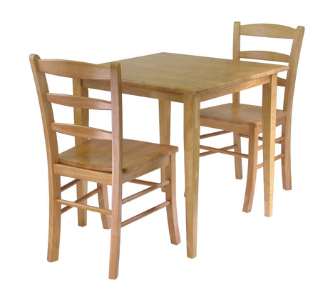 Winsome Groveland 3Pc Dining Set, Square Table with 2 Chairs Winsome