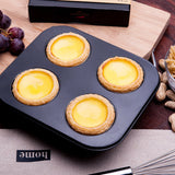 HYTK Muffin Pan 6 Cup Cupcake Baking Pan No Stick Carbon Steel Easy Clean HYTK