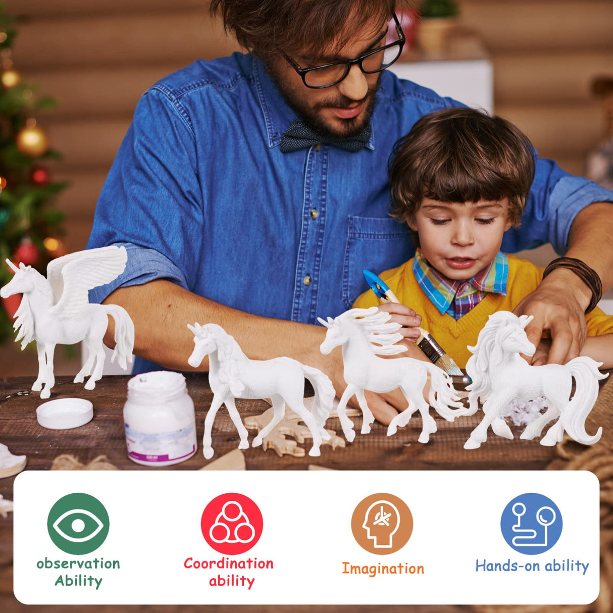 Toddmomy Paint Your Unicorn DIY Painting Kit - Decorate and Draw 3D Toys for Kids - Art and Craft Set Toddmomy