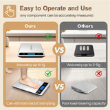 Yusshn Digital Kitchen Scale - Precision Food Scale for Cooking & Baking (1g/0.05oz Accuracy) - Waterproof Stainless Steel with LCD Display, Batteries Included - Weight in Grams & oz (Ash Silver) Yusshn