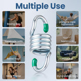 Heavy Duty Hammock Hanging Kit, 2 Pack 1300LBS Capacity M8 Spring Hammock Chair for Outdoor Indoor Activity of Porch Swings Hanging Chairs. Aheucndg