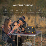 Pecron E500LFP Solar Generator with 100W Solar Panel, 576Wh LiFePO4 Battery, 2x600W AC Outlets Power Station, Fast Charging Portable Power Station for Home Use, RV, Camping, CPAP, Emergencies pecron