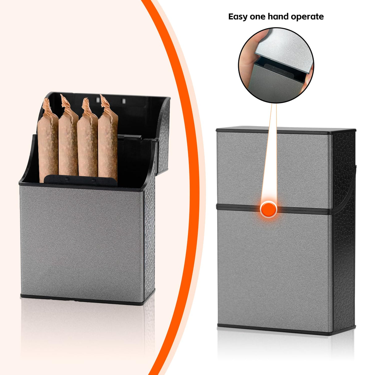 QCBF Electric Cone Roller Automatic Cone Loader Mini Portable Pre Roll Cone Filling Machine+Pre Roll Cone Support Box，Black QCBF