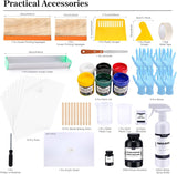 Caydo 59 Pieces All-in-One Screen Printing Kit with Screen Printer, 50W Exposure Screen Printing Light, Photo Emulsion Kit, Screen Printing Frames, Instructions Caydo