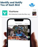 LongPlus® Smart Bird Feeder with Camera, Bird Feeders Camera Wireless Outdoor with Solar Powered,AI Identify,Smart Bird Camera Auto Capture Videos,Instant Notification,Ideal Gift for Mom Bird Lovers LongPlus