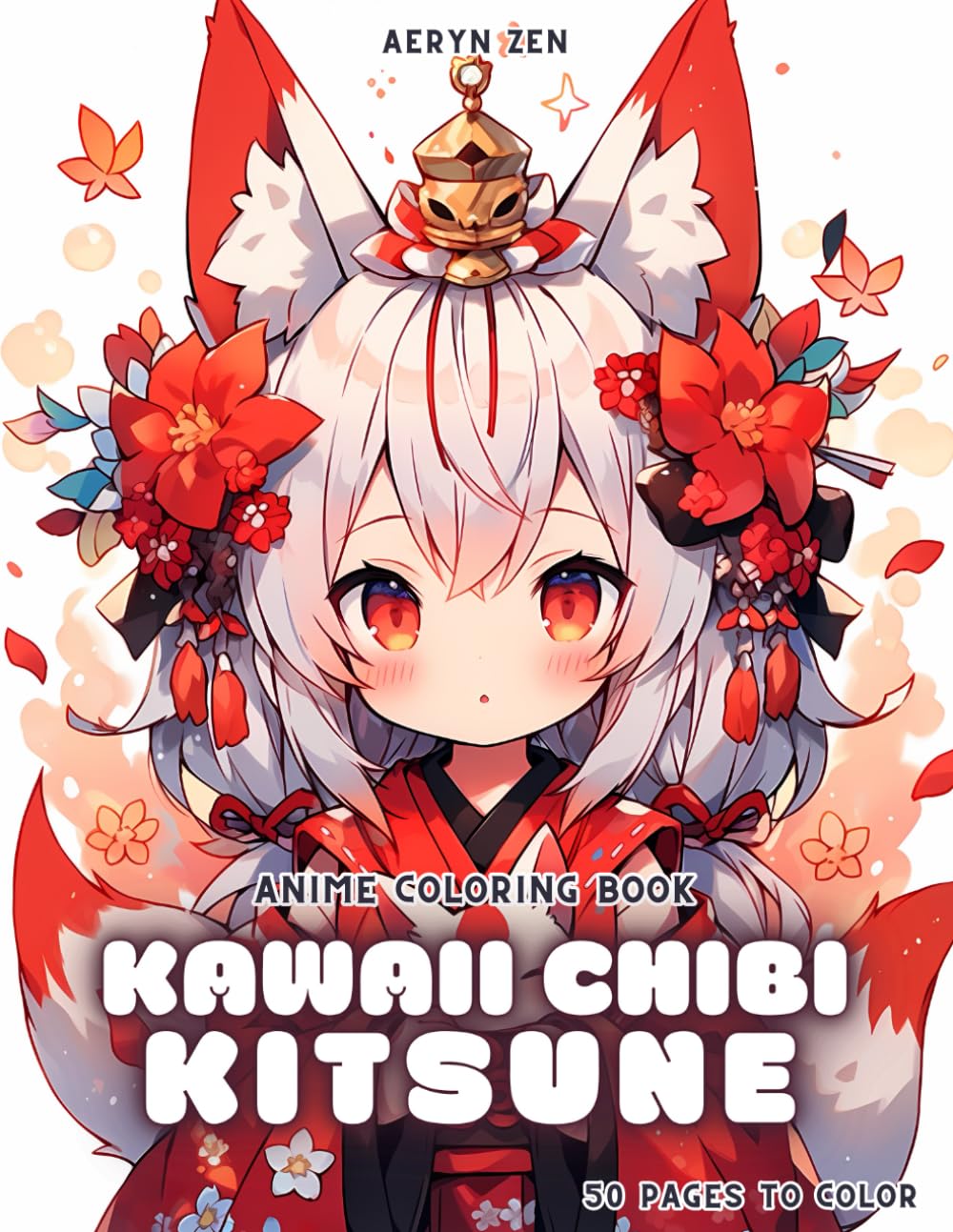 Anime Coloring Book: Kawaii Chibi Kitsune Majosta