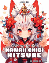 Anime Coloring Book: Kawaii Chibi Kitsune Majosta