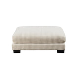 Lexicon Bathurst Corduroy Fabric Ottoman, Beige Lexicon