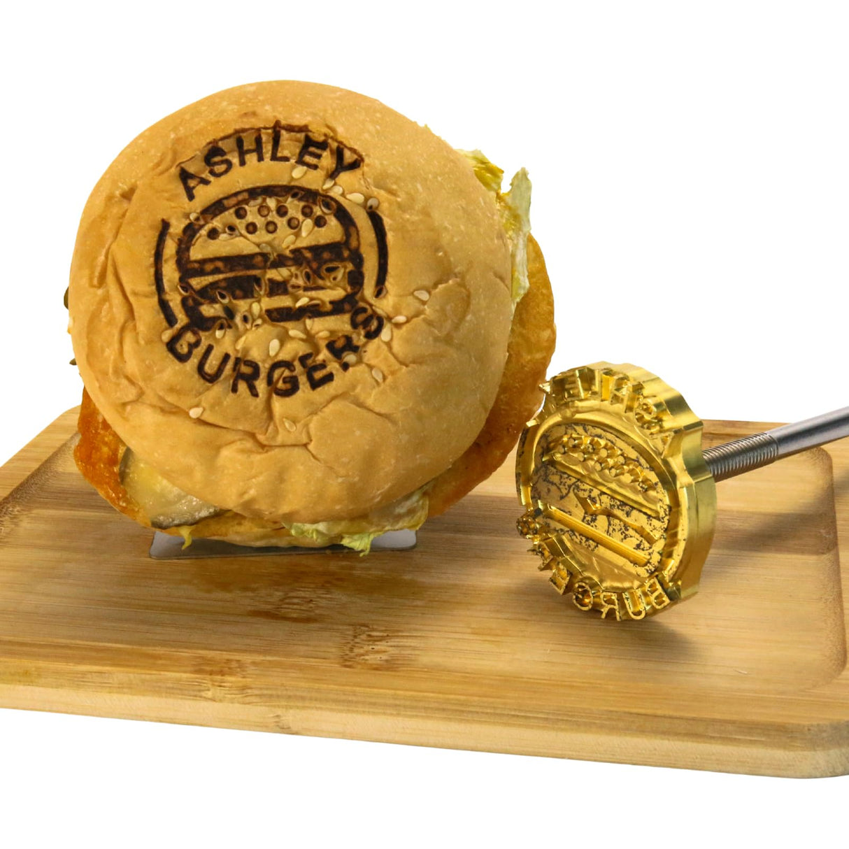 Personalised Custom Branding Iron for Burgers and BBQ Grilling Ashley0921-custom personalized stamps-